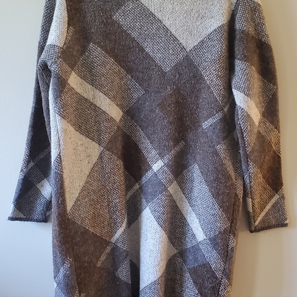 Joseph A Long Open Cardigan Sweater  Women's Size Small Pockets Soft Relaxed Fit - Picture 2 of 10